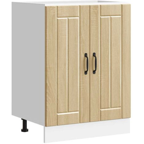 Mueble bajo fregadero Lucca madera contrachapada roble