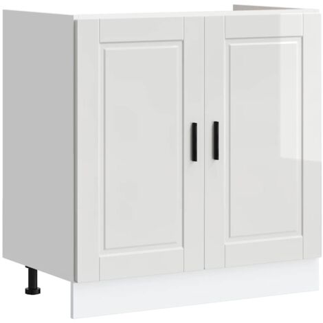 Mueble bajo fregadero Porto 80x46x81,5cm madera diseñada vidaXL