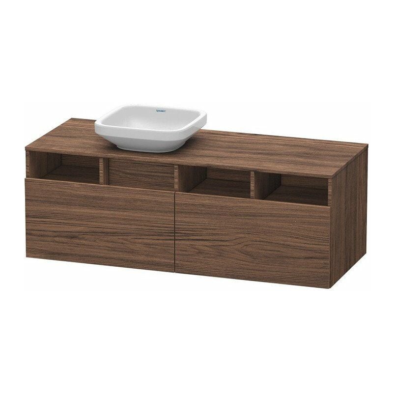 

Duravit - Mueble bajo lavabo 550x1400x500m DURASTYLE con abertura a la izquierda nogal oscuro