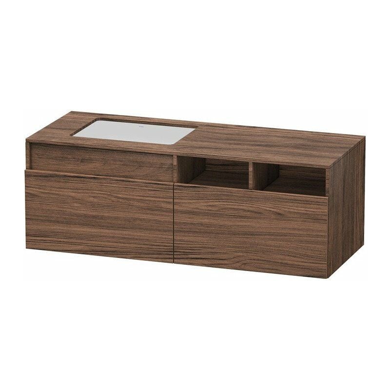 

Duravit - Mueble bajo lavabo 550x1400x500m DURASTYLE con abertura a la izquierda nogal oscuro
