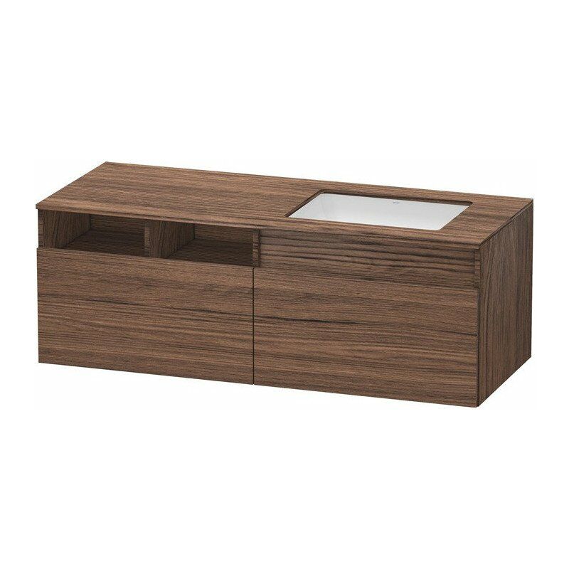 

Duravit - Mueble bajo lavabo 550x1400x500m DURASTYLE con corte recto nogal oscuro