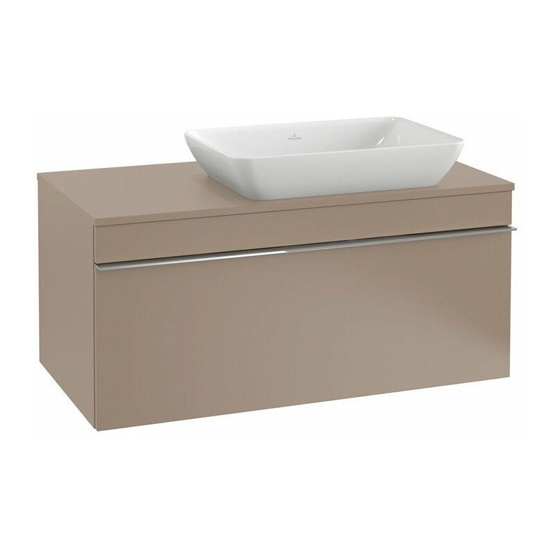 

Villeroy&boch - Mueble bajo lavabo, 957 x 436 x 502 mm, modelo suspendido, En madera, lavabo a la derecha Blanco Mate