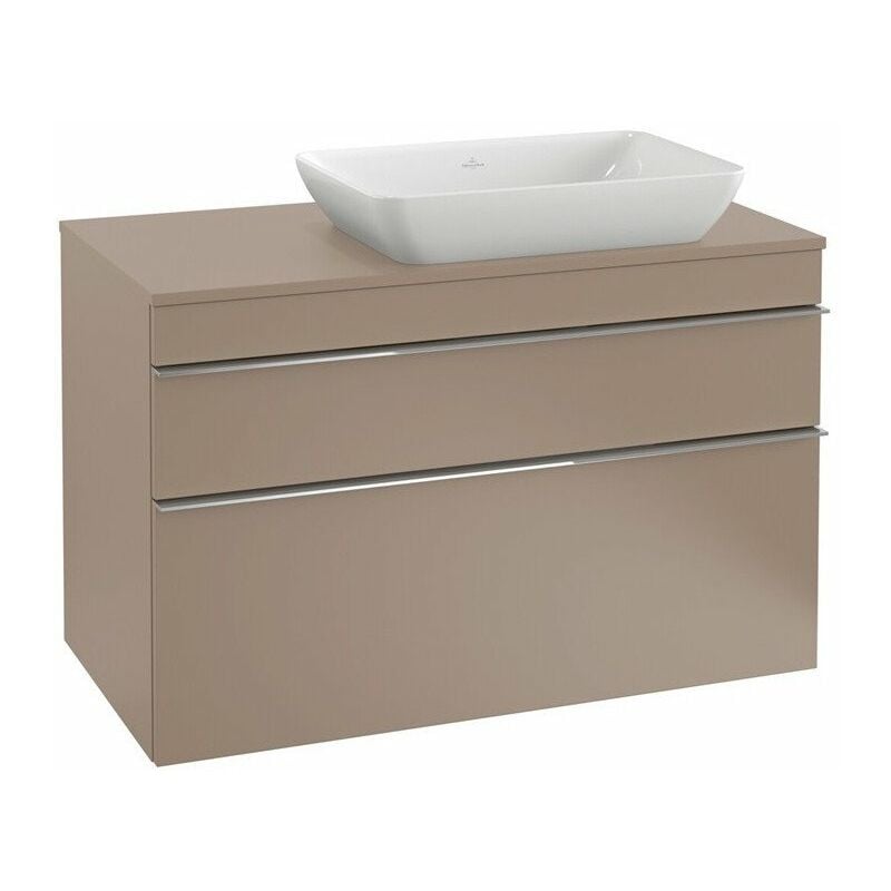 

Villeroy&boch - Mueble bajo lavabo, 957 x 606 x 502 mm, modelo suspendido, En madera, lavabo a la derecha Blanco Mate
