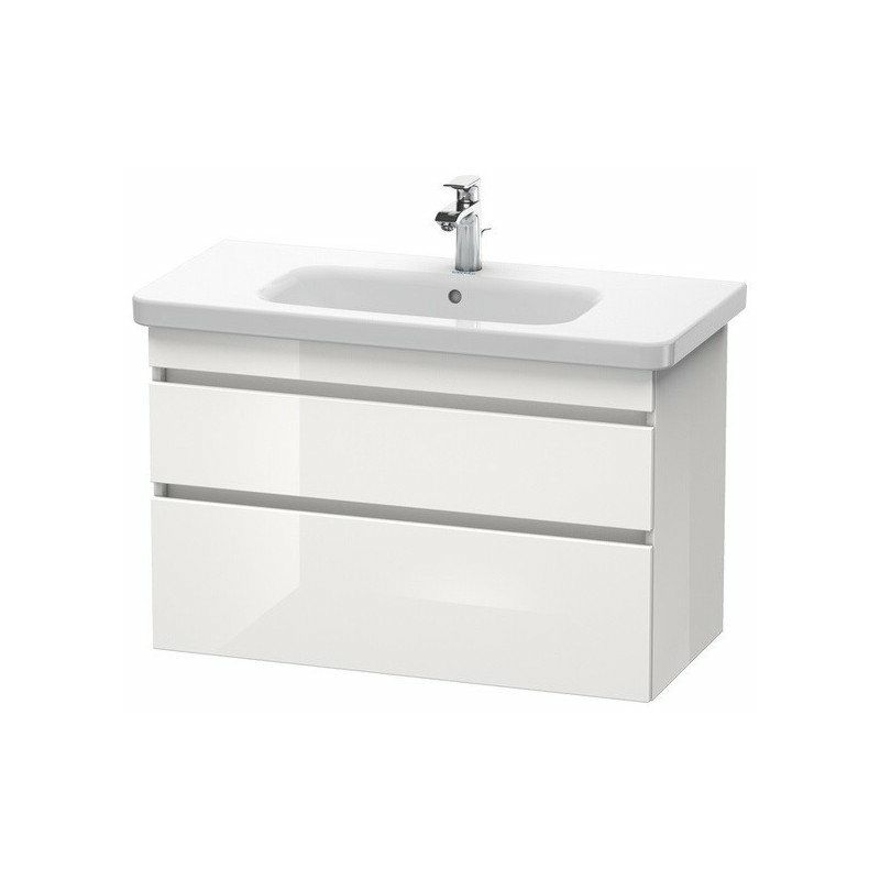 

Mueble bajo lavabo DURASTYLE 448x930x610mm blanco brillo / basalto mate