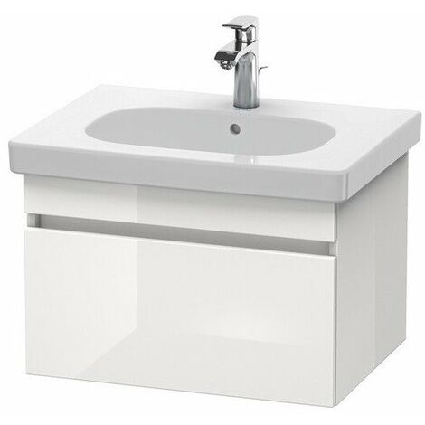 Mueble bajo lavabo DURASTYLE 453x600x398mm grafito mate / blanco mate