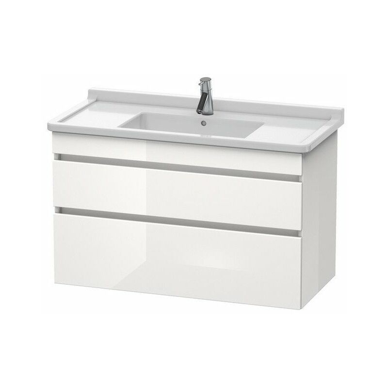 

Mueble bajo lavabo DURASTYLE 470x1000x618mm nogal oscuro / blanco mate