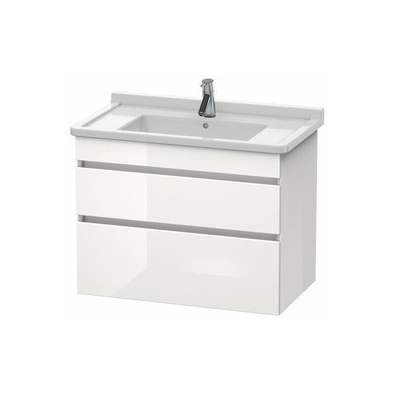 

Mueble bajo lavabo DURASTYLE 470x800x618mm nogal oscuro / basalto mate