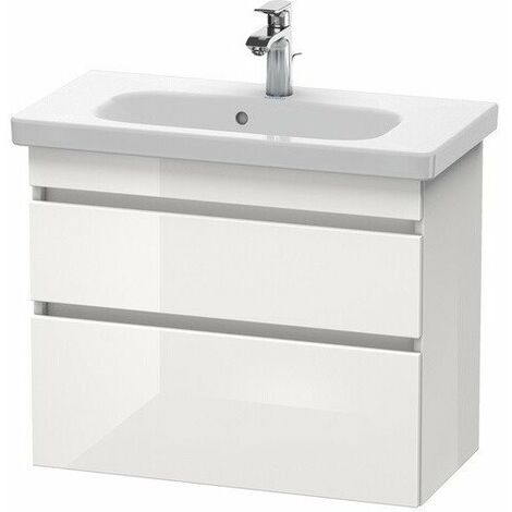 Mueble bajo lavabo DURASTYLE 730x350mm nogal oscuro / blanco mate
