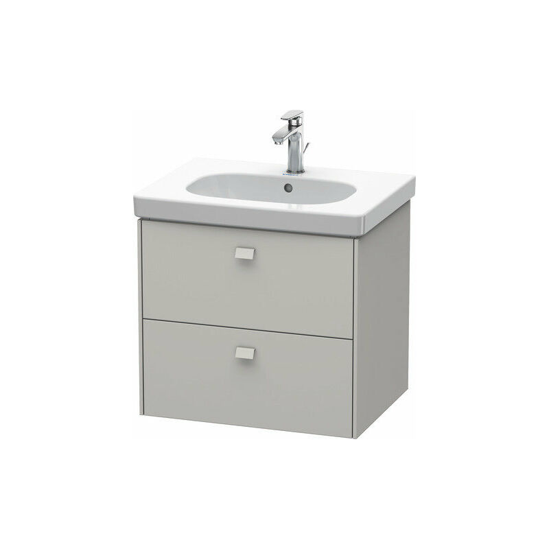 

Mueble bajo lavabo Duravit Brioso de pared 62,0 x 46,9 cm, con 2 cajones, con sifón y delantal, para lavabo D-Código 034265, Color (frente/cuerpo):