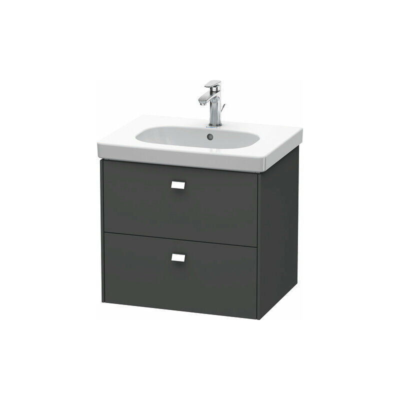 

Mueble bajo lavabo Duravit Brioso de pared 62,0 x 46,9 cm, con 2 cajones, con sifón y delantal, para lavabo D-Código 034265, Color (frente/cuerpo):