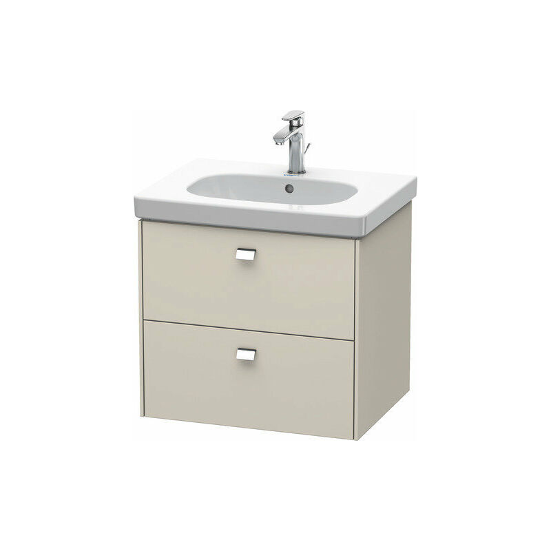 

Mueble bajo lavabo Duravit Brioso de pared 62,0 x 46,9 cm, con 2 cajones, con sifón y delantal, para lavabo D-Código 034265, Color (frente/cuerpo):
