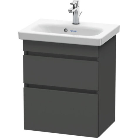 Mueble bajo lavabo Duravit DURASTYLE COMPACT 610x500x368mm grafito mate