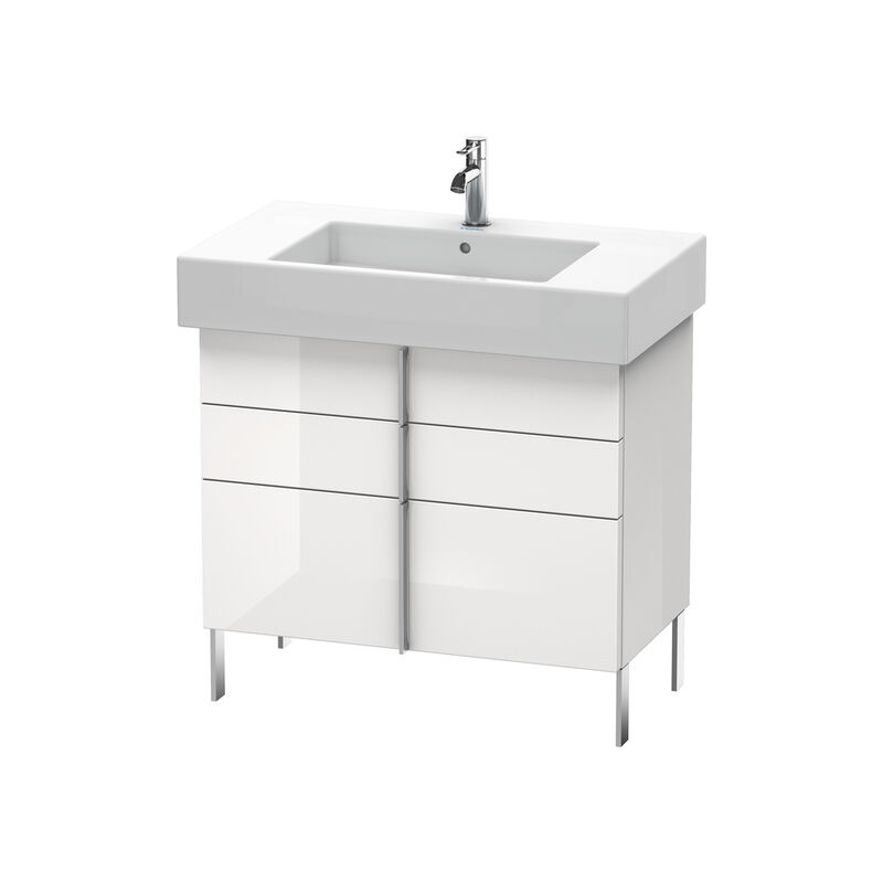 

Mueble bajo lavabo Duravit Vero 6413, con 2 cajones y 1 extraíble, 800mm, Color (frente/cuerpo): Decoración blanca de alto brillo - VE641302222