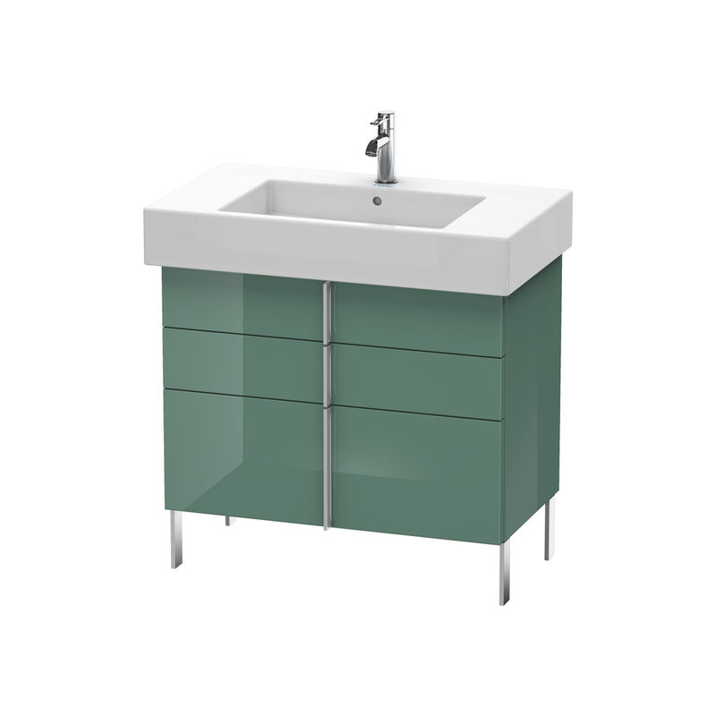 

Mueble bajo lavabo Duravit Vero 6413, con 2 cajones y 1 extraíble, 800mm, Color (frente/cuerpo): Jade laca alto brillo - VE641300303