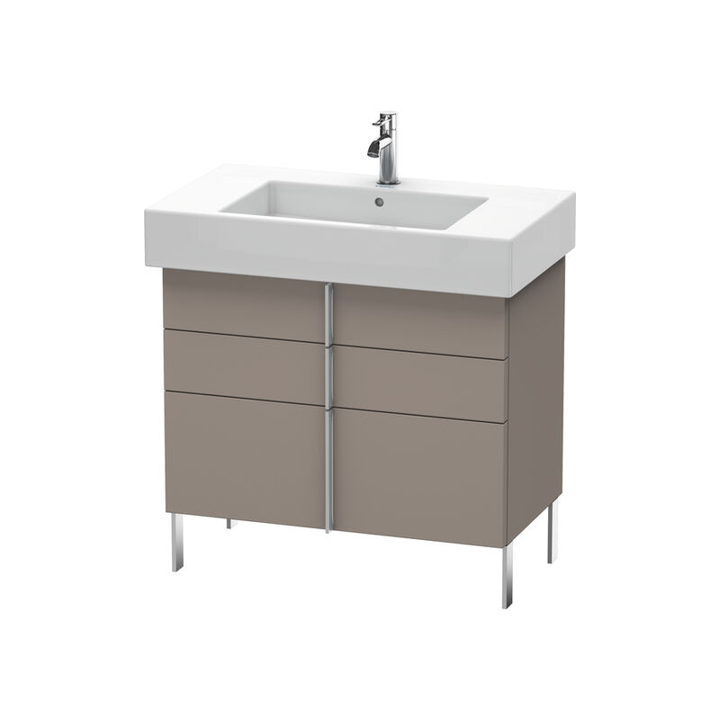 

Mueble bajo lavabo Duravit Vero 6413, con 2 cajones y 1 extraíble, 800mm, Color (frente/cuerpo): Decoración Basalto Mate - VE641304343