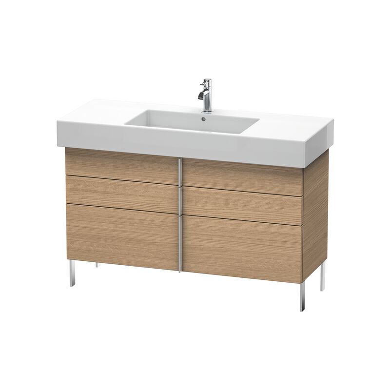 

Mueble bajo lavabo Duravit Vero de pie 6415, con 2 cajones y 1 extraíble, 1200mm, Color (frente/cuerpo): Decoración Roble Europeo - VE641505252