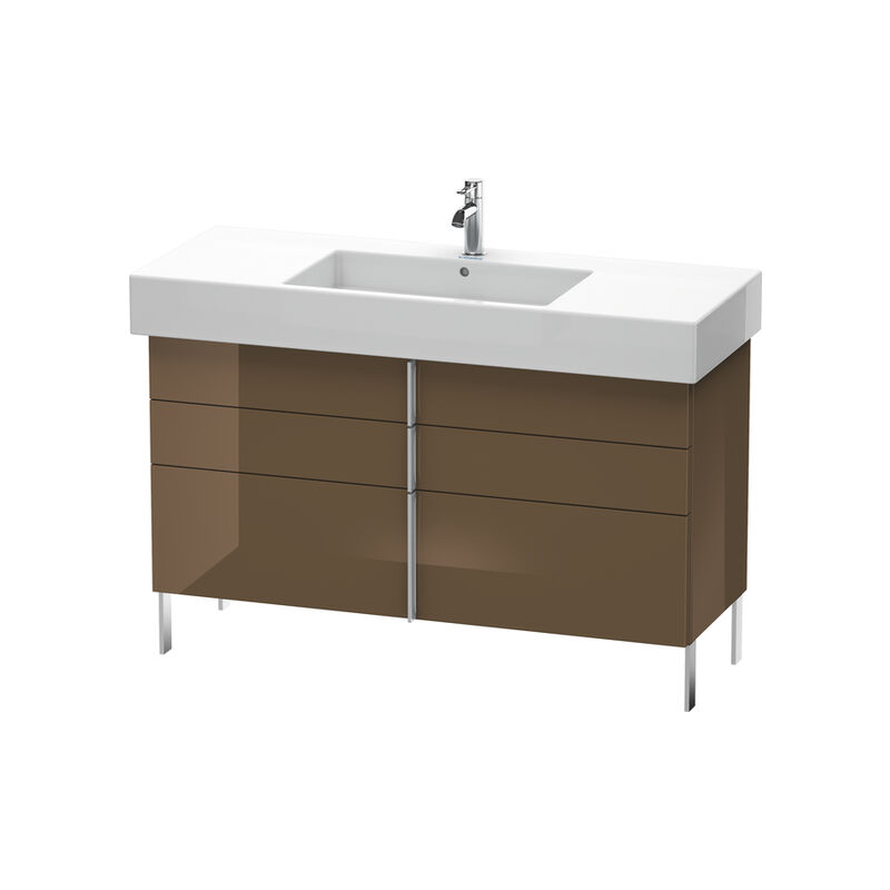 

Mueble bajo lavabo Duravit Vero de pie 6415, con 2 cajones y 1 extraíble, 1200mm, Color (frente/cuerpo): Marrón Oliva Laca Alto Brillo - VE641506161