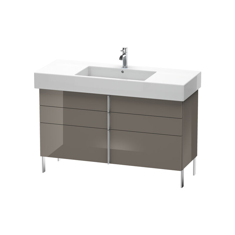 

Mueble bajo lavabo Duravit Vero de pie 6415, con 2 cajones y 1 extraíble, 1200mm, Color (frente/cuerpo): Laca de color gris franela de alto brillo