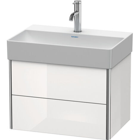 Mueble bajo lavabo Duravit XSQUARE COMPACT 397x584x390mm blanco brillante