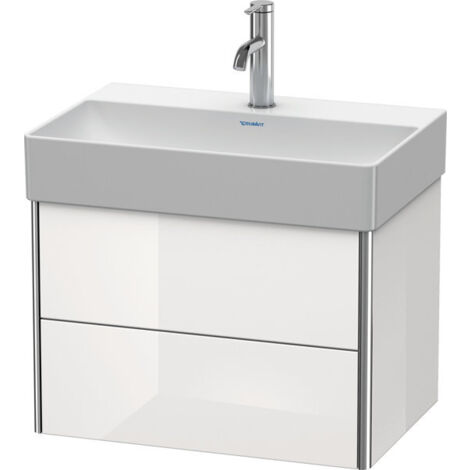 Mueble bajo lavabo Duravit XSQUARE COMPACT 397x584x390mm blanco brillo falta