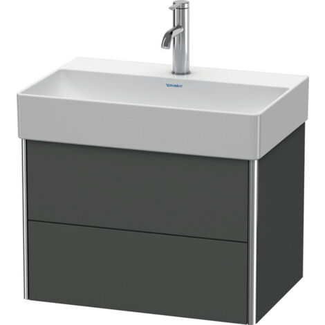 Mueble bajo lavabo Duravit XSQUARE COMPACT 397x584x390mm grafito mate