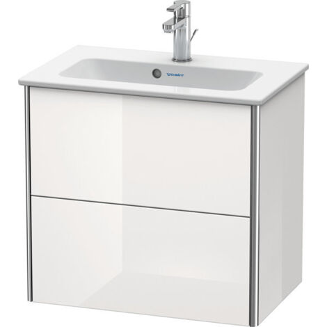 Mueble bajo lavabo Duravit XSQUARE COMPACT 560x610x388mm blanco brillo falta