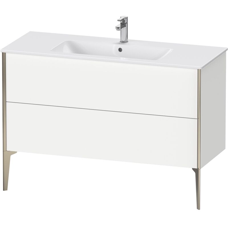 

Mueble bajo lavabo Duravit Xviu 4484 vertical, 2 cajones, para lavabo ME by Starck 233612, 1210x480 mm,, Color (frente/cuerpo): champán mate/roble