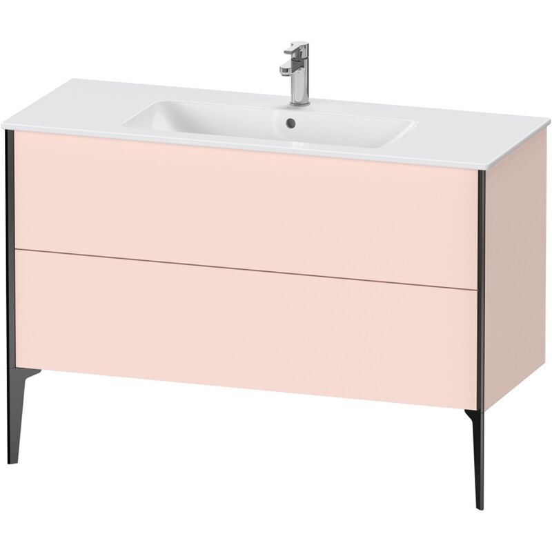 

Mueble bajo lavabo Duravit Xviu 4484 vertical, 2 cajones, para lavabo ME by Starck 233612, 1210x480 mm,, Color (frente/cuerpo): negro mate/perla de