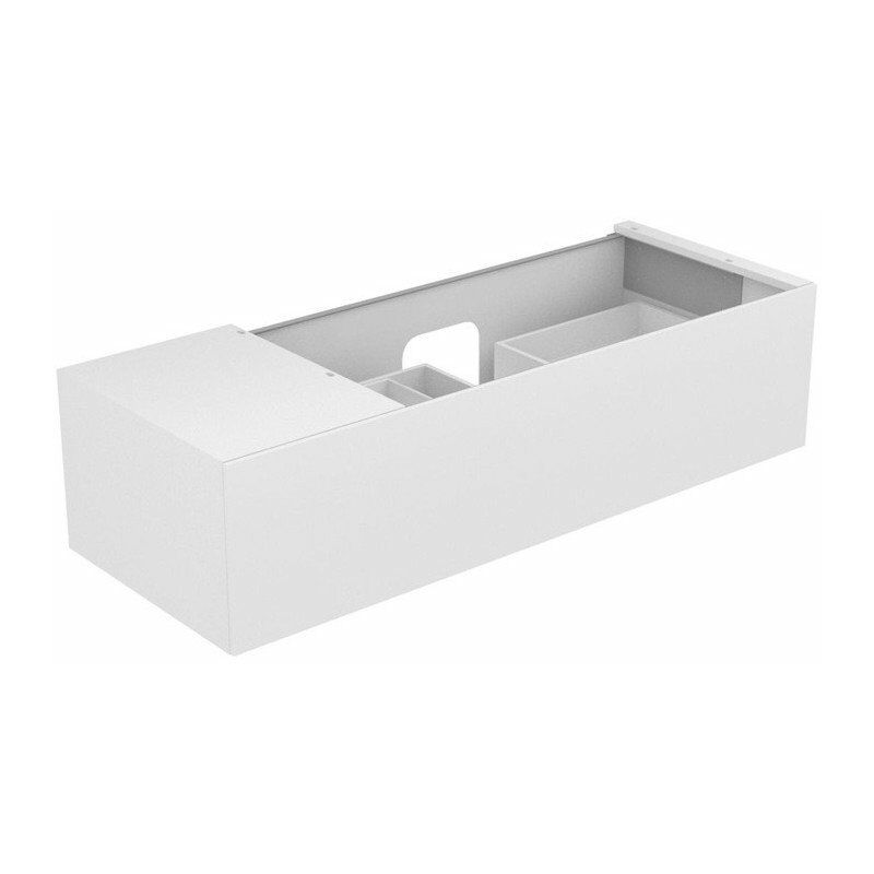 

Mueble bajo lavabo Edition 11, extraíble frontal cepillado negro - Keuco