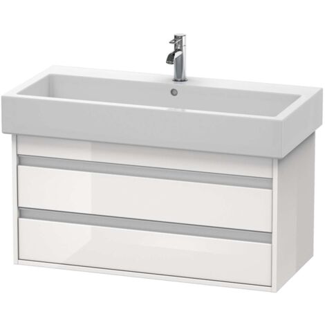 Mueble bajo lavabo KETHO 440x950x410mm blanco brillante