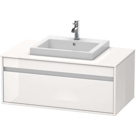 Mueble bajo lavabo KETHO 550x1000x426mm blanco brillante