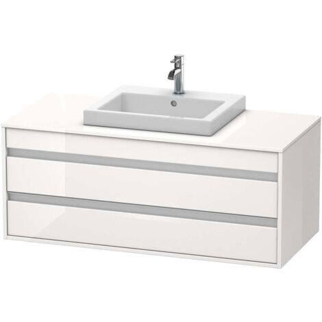 Mueble bajo lavabo KETHO 550x1200x496mm blanco brillante