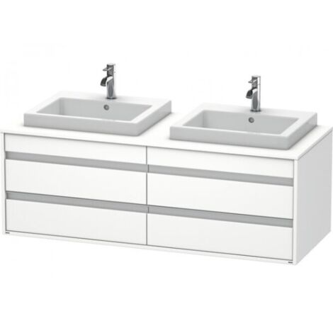 Mueble bajo lavabo KETHO 550x1400x496mm blanco mate