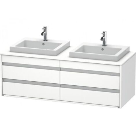 Mueble bajo lavabo KETHO 550x1400x496mm blanco mate