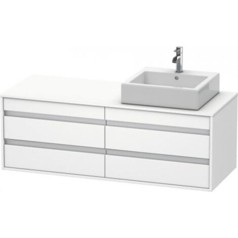 Mueble bajo lavabo KETHO 550x1400x496mm WT re blanco mate