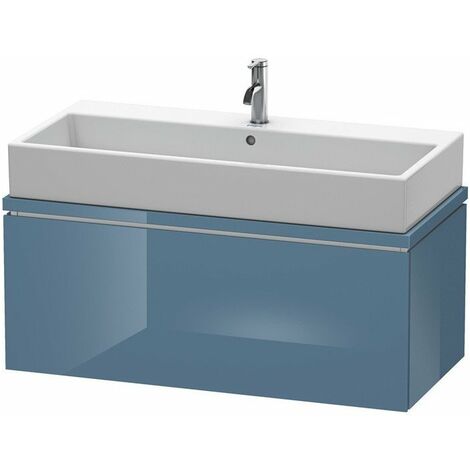 Mueble bajo lavabo L-CUBE 1020x477x400mm azul piedra brillante