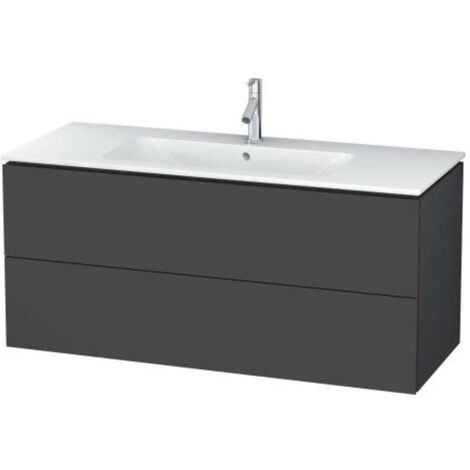 Mueble bajo lavabo L-CUBE 1220x481x550mm grafito mate
