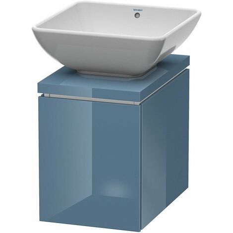 Mueble bajo lavabo L-CUBE 320x477x400mm azul piedra brillante