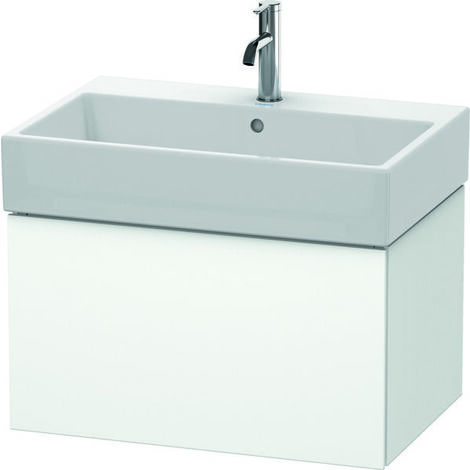 Mueble bajo lavabo L-CUBE 394x684x459mm blanco mate