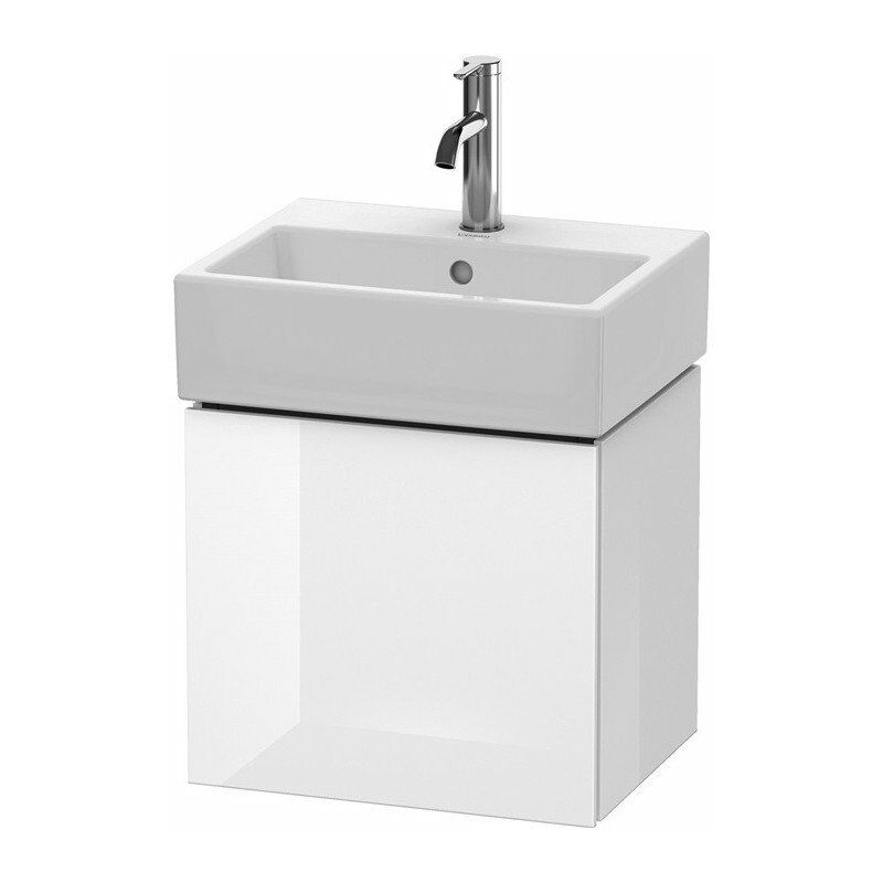 

Mueble bajo lavabo L-CUBE 400x434x341mm apertura derecha Matt azul claro
