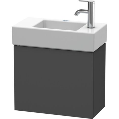 Mueble bajo lavabo L-CUBE 400x480x240mm apertura recta grafito mate