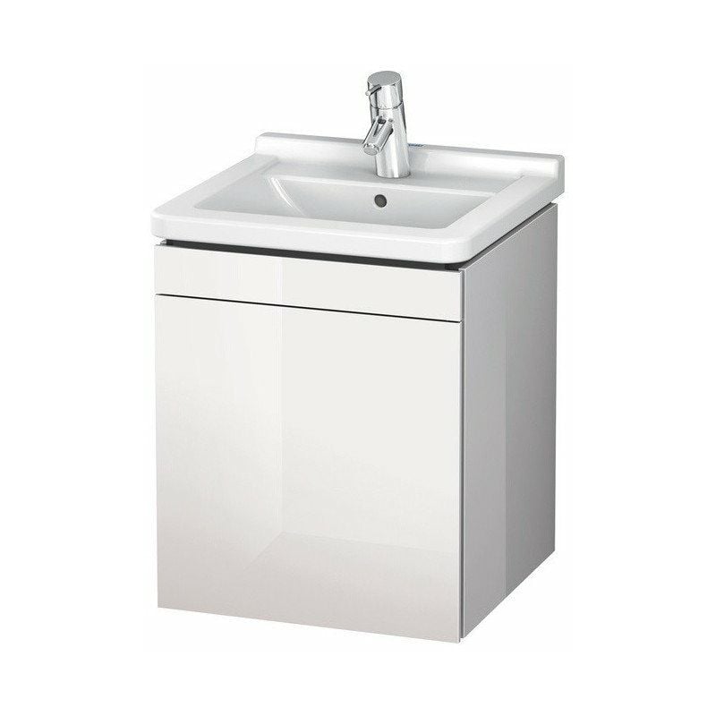 

Mueble bajo lavabo L-CUBE 447x460x558mm apertura izquierda nogal oscuro