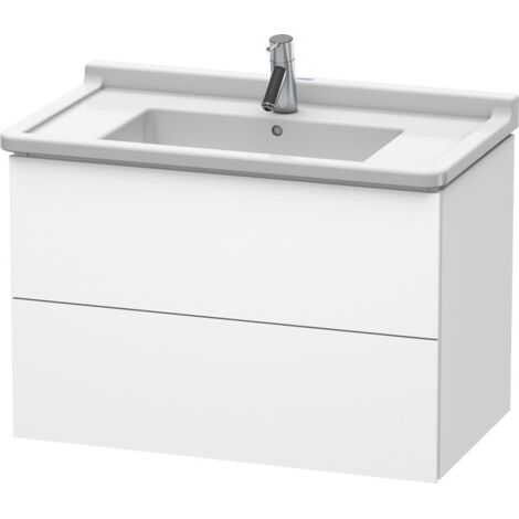 Mueble bajo lavabo L-CUBE 469x820x558mm blanco mate