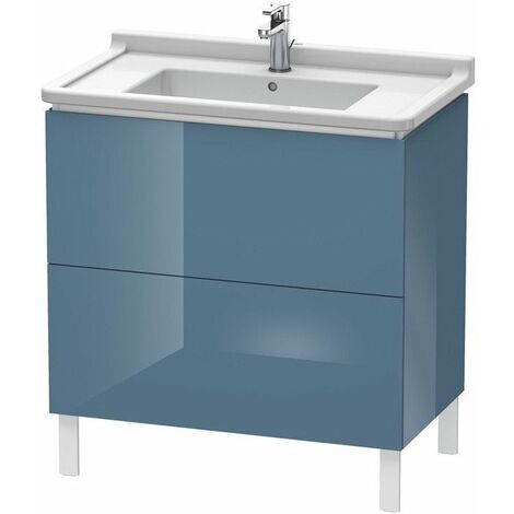 Mueble de baño L-CUBE 469x820x712mm franela gris satinado