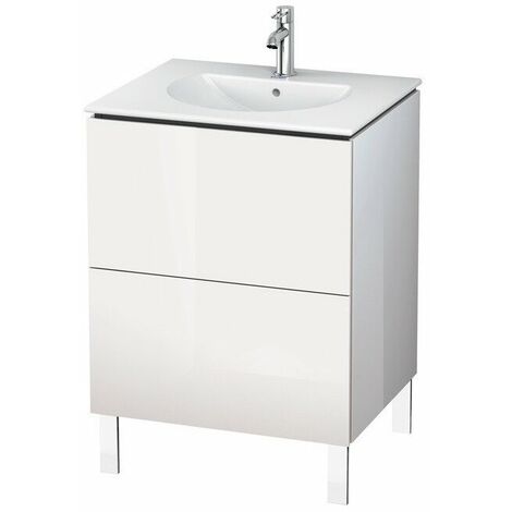 Mueble bajo lavabo L-CUBE 514x620x704mm azul piedra brillante