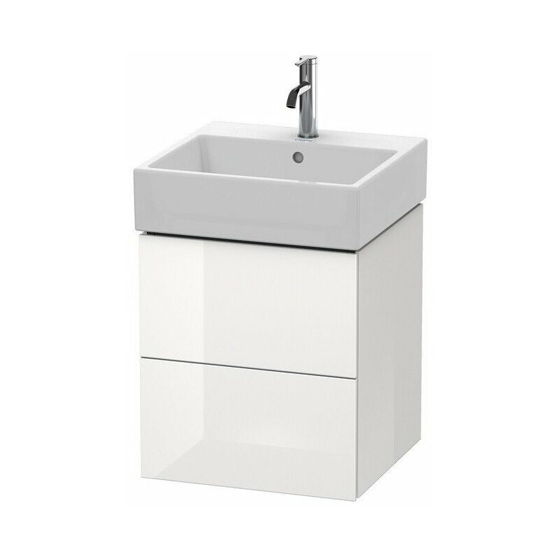 

Mueble bajo lavabo L-CUBE 544x484x459mm Azul claro mate