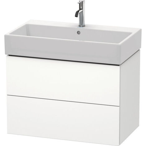 Mueble bajo lavabo L-CUBE 544x784x459mm blanco mate