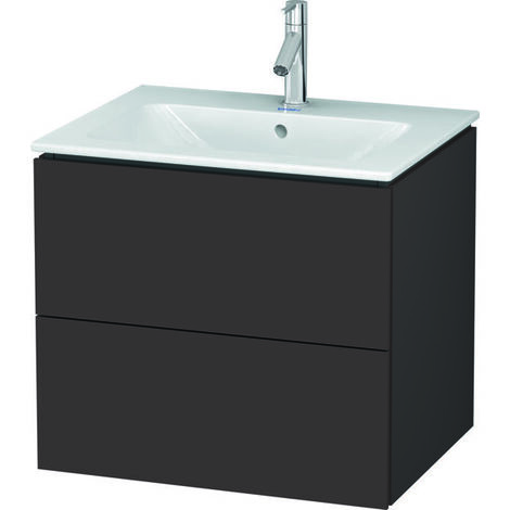 Mueble bajo lavabo L-CUBE 620x481x550mm grafito mate
