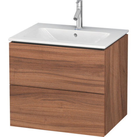 Mueble bajo lavabo L-CUBE 620x481x550mm nogal natural