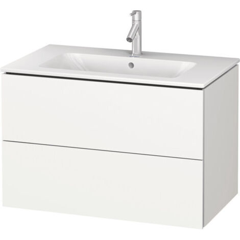 Mueble bajo lavabo L-CUBE 820x481x550mm blanco mate